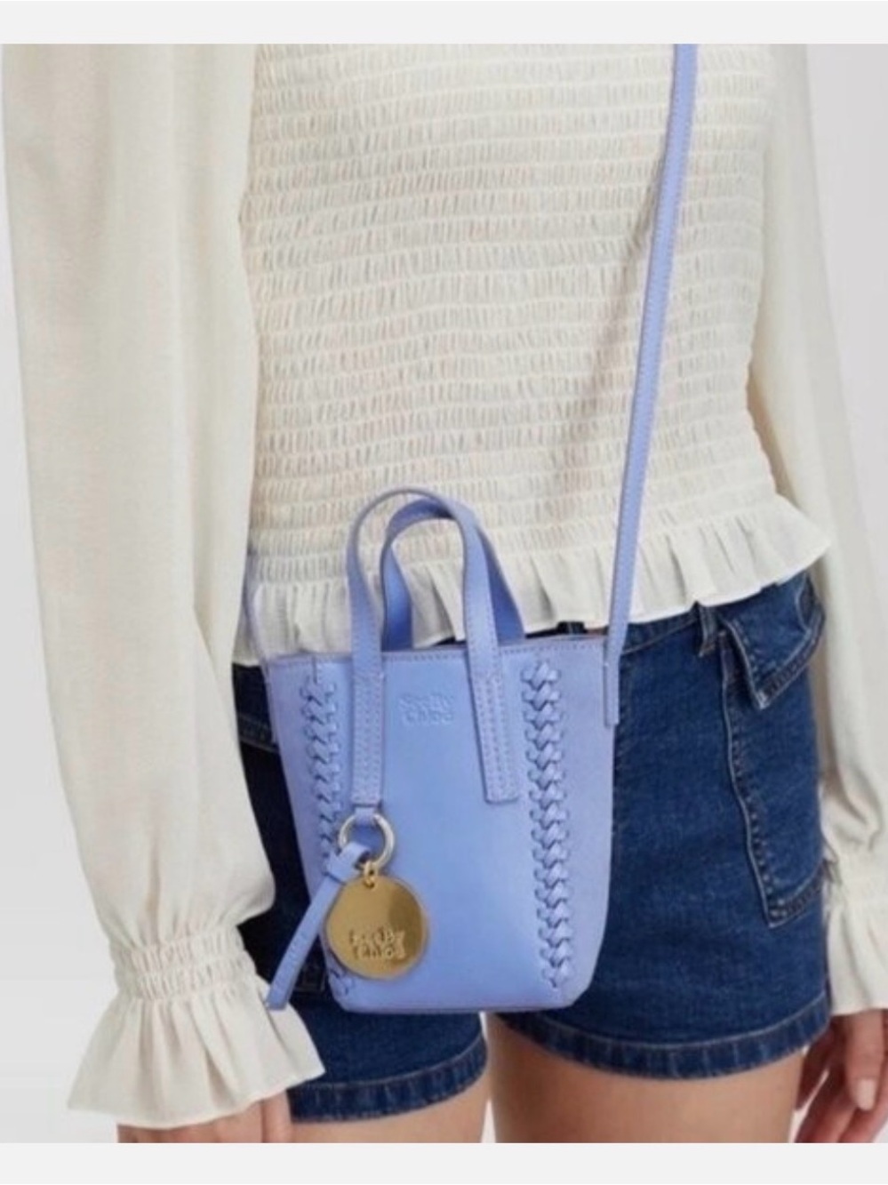 See By Chloé Tilda Tote Bag - Persian Blue Leather and Suede